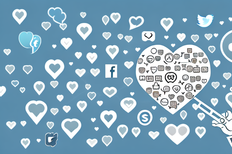 Various Social Media Icons Like A Heart