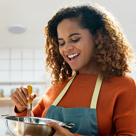 Influencer marketer on a cooking show