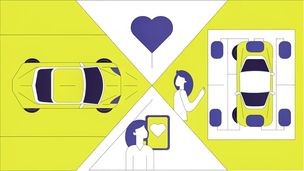 create a vehicle feature walkthrough with personal stories