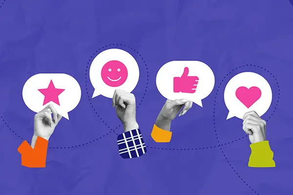 Community management conceptual illustration