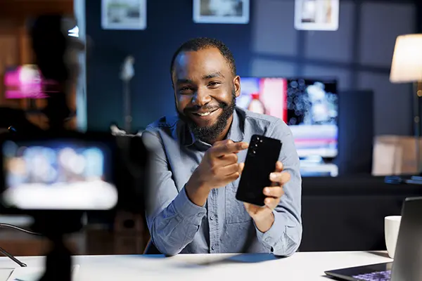 Influencer recording show in Milwaukee WI