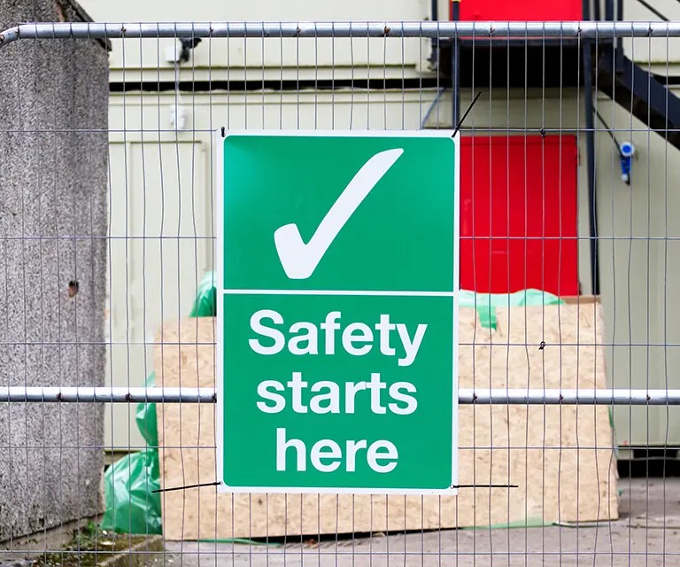 construction site sign