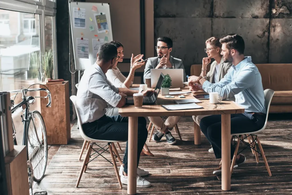 Fresh Content Society team planning a social media management strategy for a growth-focused brand